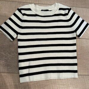 ART CLASS GIRLS SIZE 6/6X BLACK WHITE SHIRT TOP